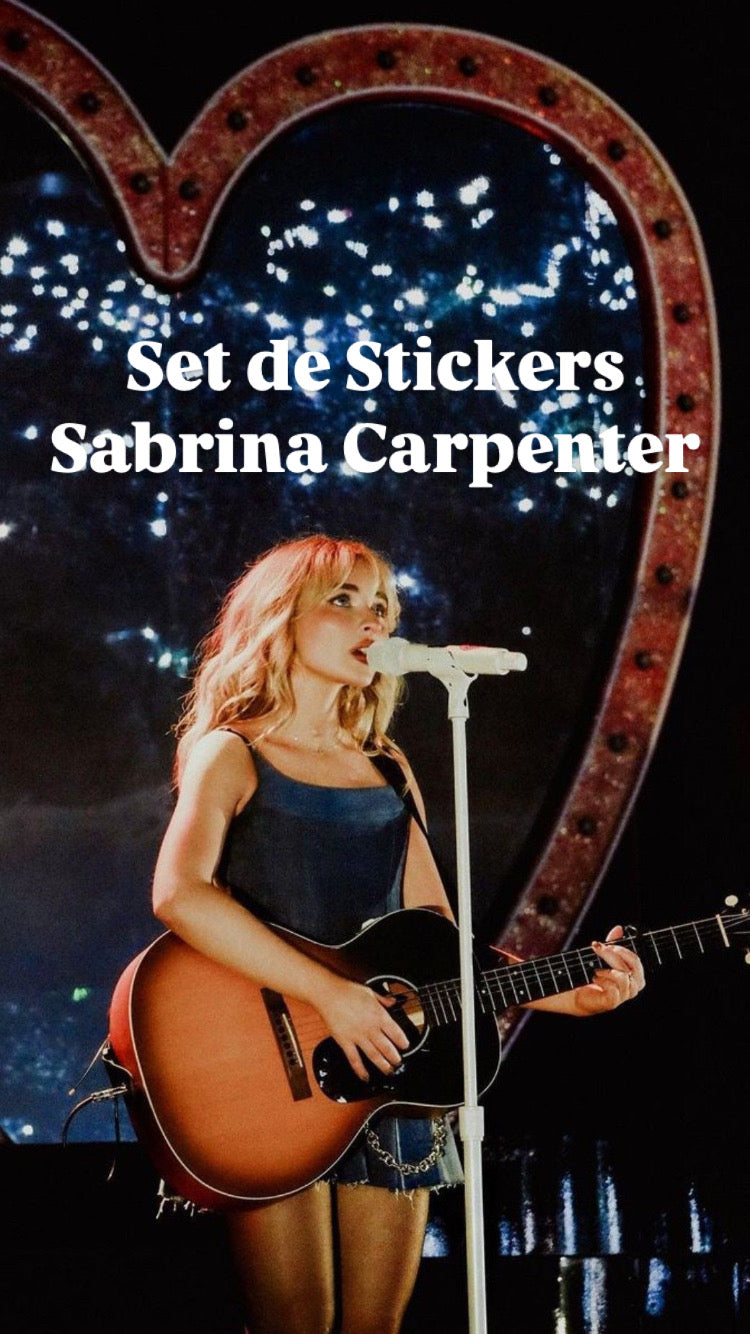 Set de Stickers: Sabrina Carpenter (25 piezas)