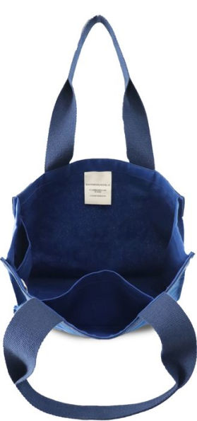 PRE-ORDEN- A Bag of Books Tote, 100% Cotton Blue Canvas TARDA DE 2-4 SEMANAS EN LLEGAR