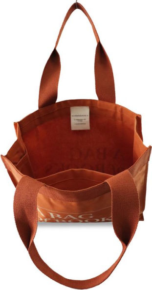 PRE-ORDEN- A Bag of Books Tote, 100% Cotton Rust Canvas TARDA DE 2-4 SEMANAS EN LLEGAR