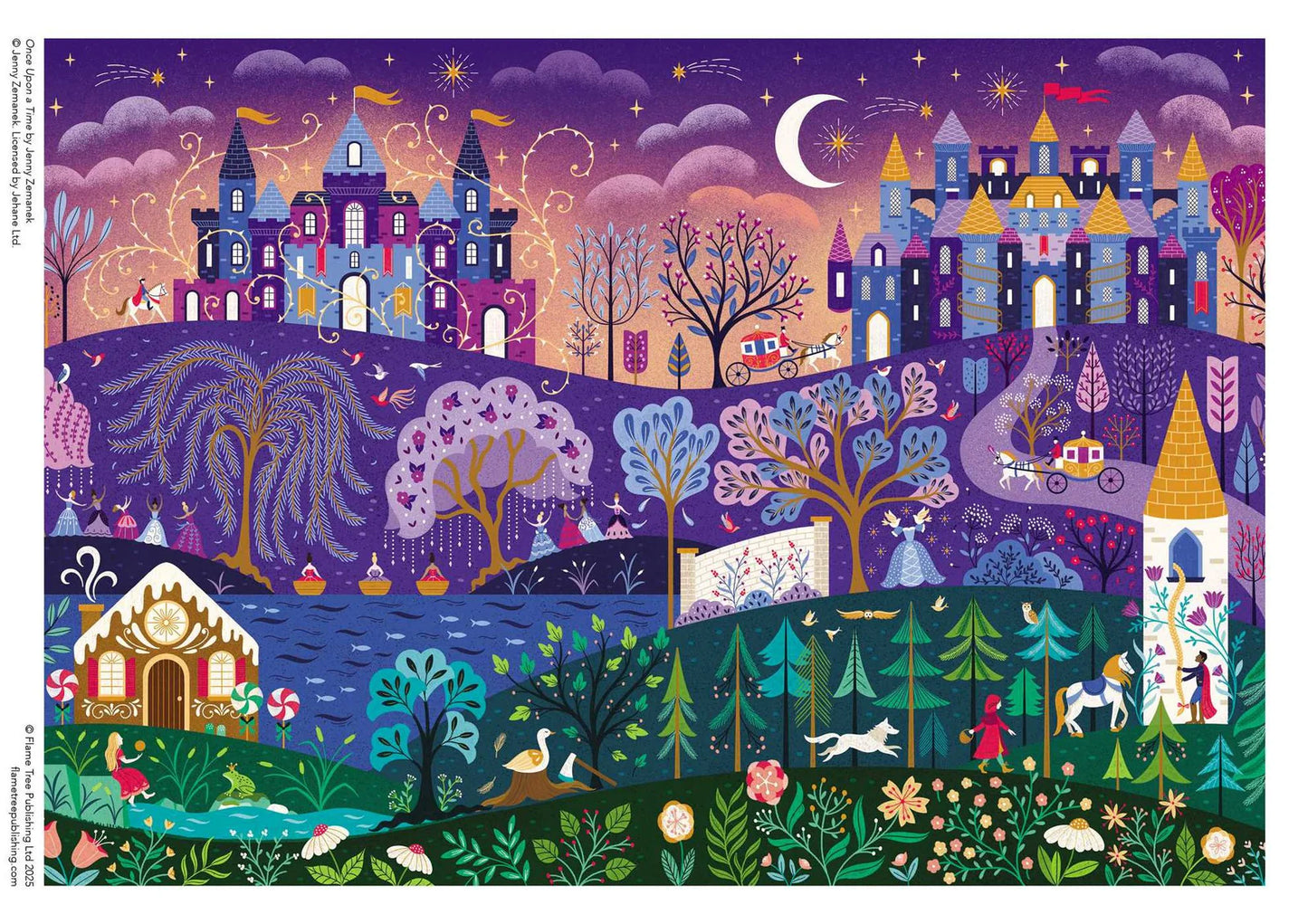 Adult Sustainable Jigsaw Puzzle Jenny Zemanek: Once Upon a Time: 1000-pieces. Ethical, Sustainable, Earth-friendly