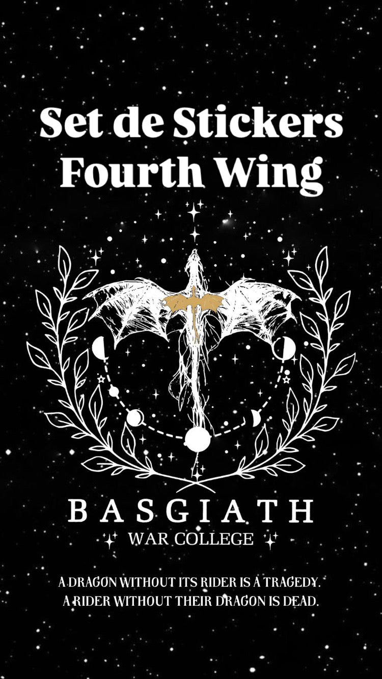 Set de Stickers: Fourth Wing (25 piezas)