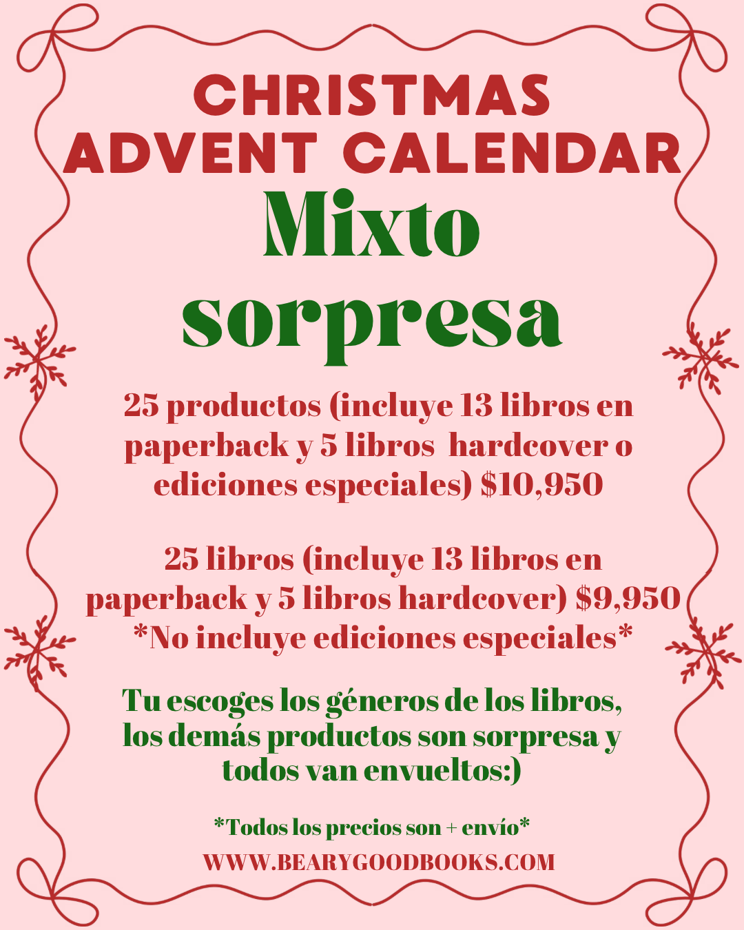 CHRISTMAS ADVENT CALENDAR MIXTO SORPRESA