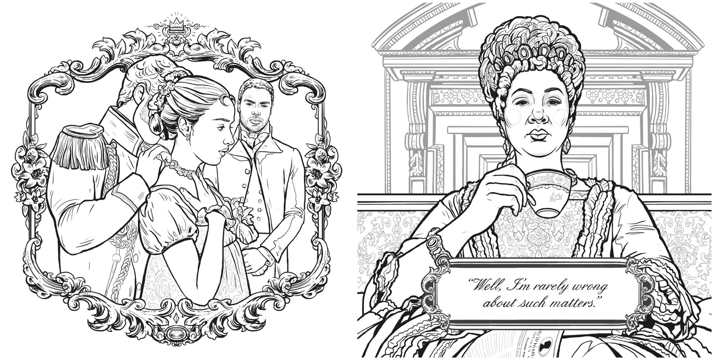PRE-ORDEN- Bridgerton: The Official Coloring Book TARDA DE 2 A 5 SEMANAS EN LLEGAR