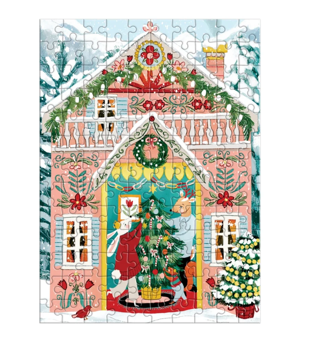 Swiss Chalet 130 Piece Puzzle Ornament