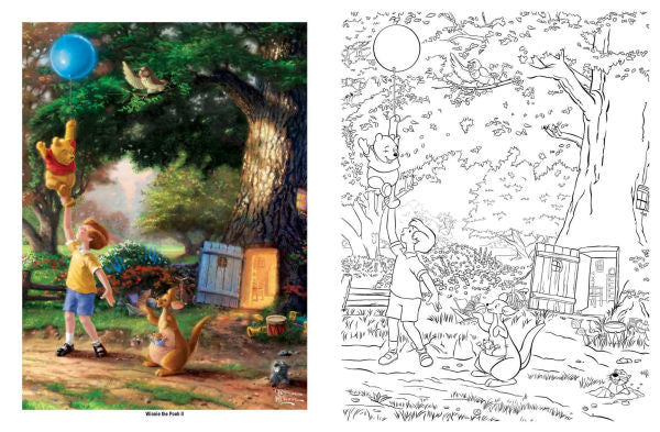 Disney Dreams Collection Thomas Kinkade Studios Coloring Book by Thomas Kinkade, Thomas Kinkade Studios