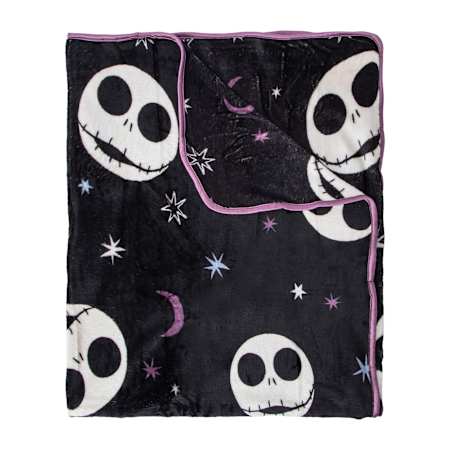 PRE-ORDEN- Disney Tim Burton's The Nightmare Before Christmas Travel Blanket 40inx50in TARDA DE 2-4 SEMANAS EN LLEGAR