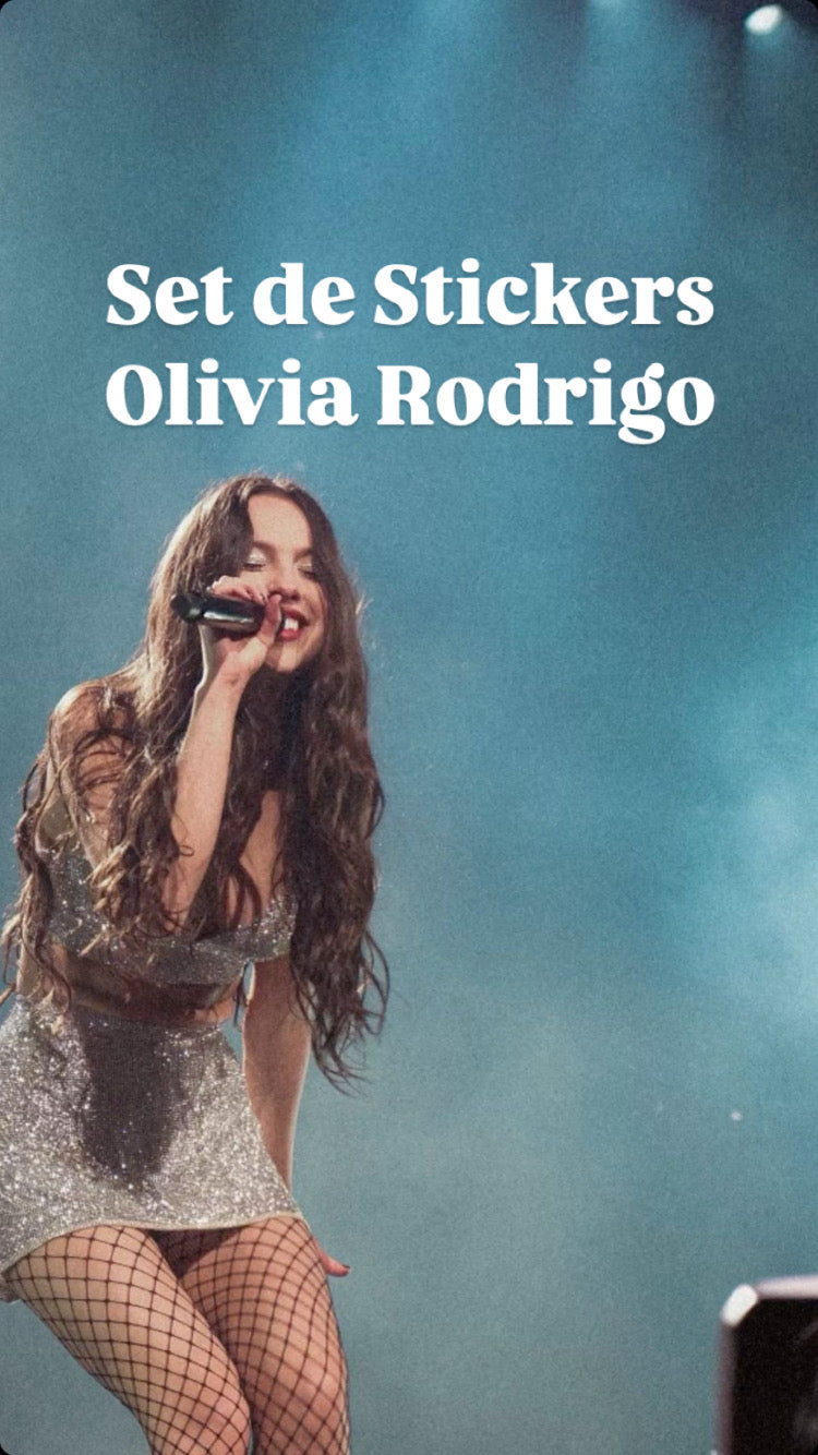 Set de Stickers: Olivia Rodrigo (25 piezas)