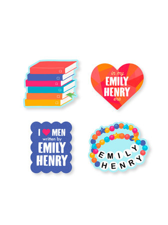 PRE-ORDEN- Emily Henry Stickers - Sticker Set of 4 TARDA DE 2-5 SEMANAS EN LLEGAR