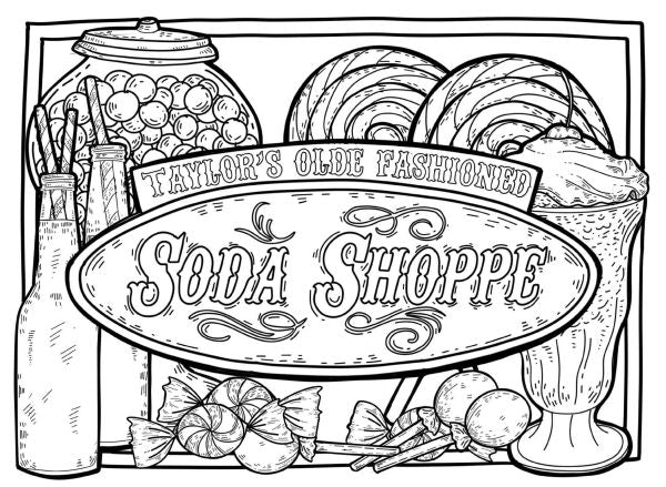 PRE-ORDEN- Gilmore Girls: Greetings from Stars Hollow: An Official Postcard Coloring Book by Erica Root (Illustrator) TARDA DE 2-5 SEMANAS EN LLEGAR A PARTIR DEL 9 DE SEPTIEMBRE