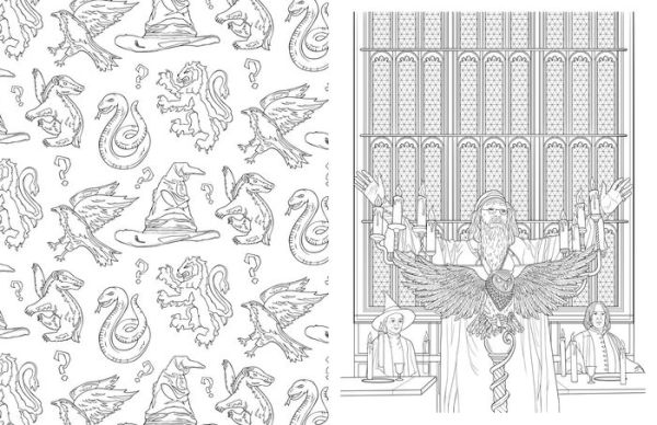 PRE-ORDEN- Harry Potter: An Official Hogwarts Coloring Book TARDA DE 2 A 5 SEMANAS EN LLEGAR
