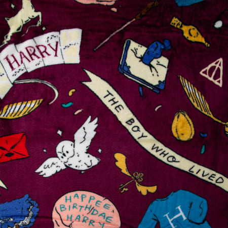 PRE-ORDEN- Harry Potter™ Travel Throw Blanket 40in x 50in TARDA DE 2-4 SEMANAS EN LLEGAR