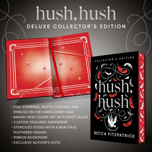 PRE-ORDEN- Hush, Hush (Collector's Edition) by Becca Fitzpatrick TARDA DE 2-5 SEMANAS EN LLEGAR A PARTIR DEL 30 DE SEPTIEMBRE