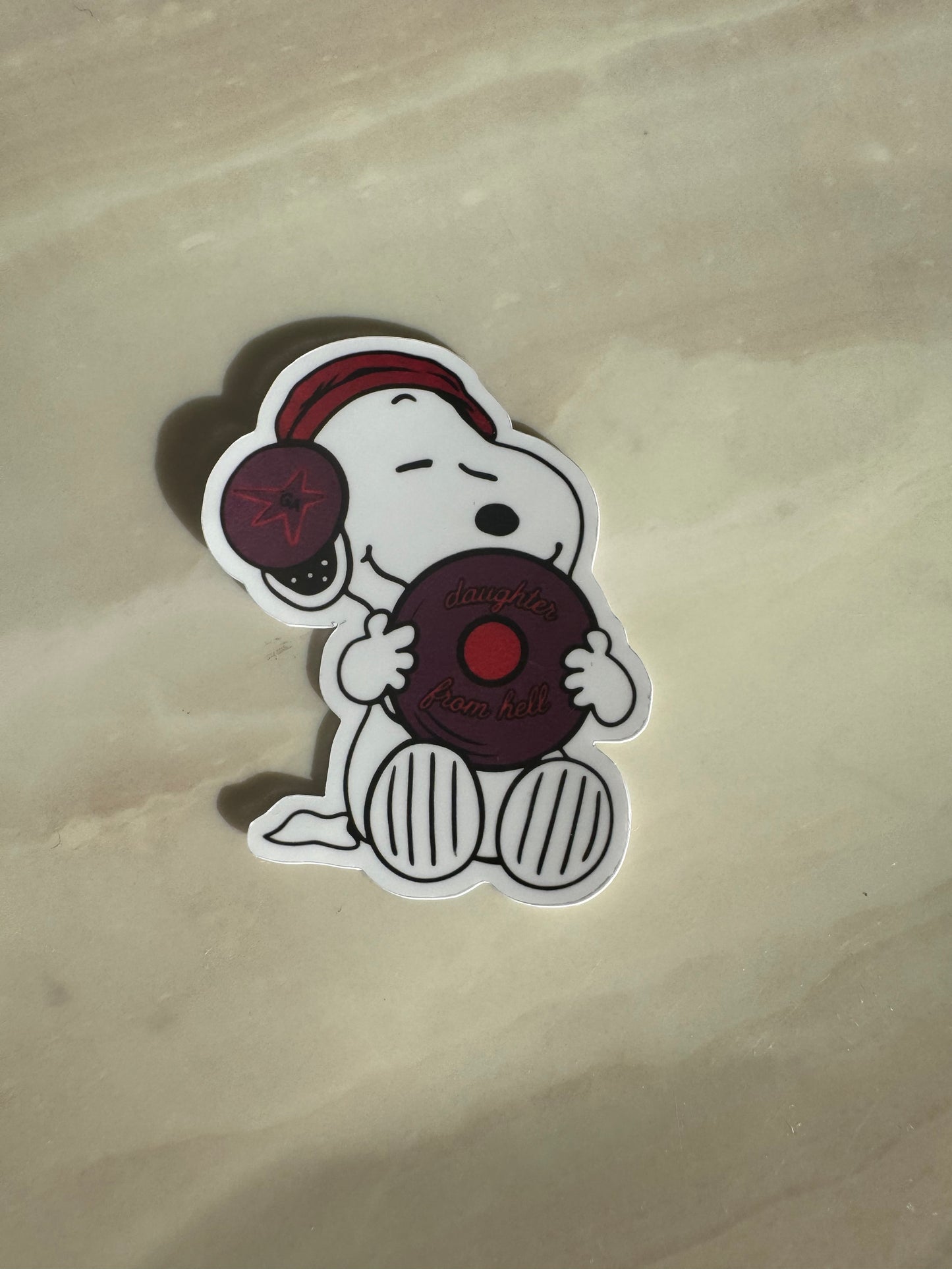 DAUGHTER FRON HELL PUPPY - STICKER WATERPROOF ( A PRUEBA DE AGUA)