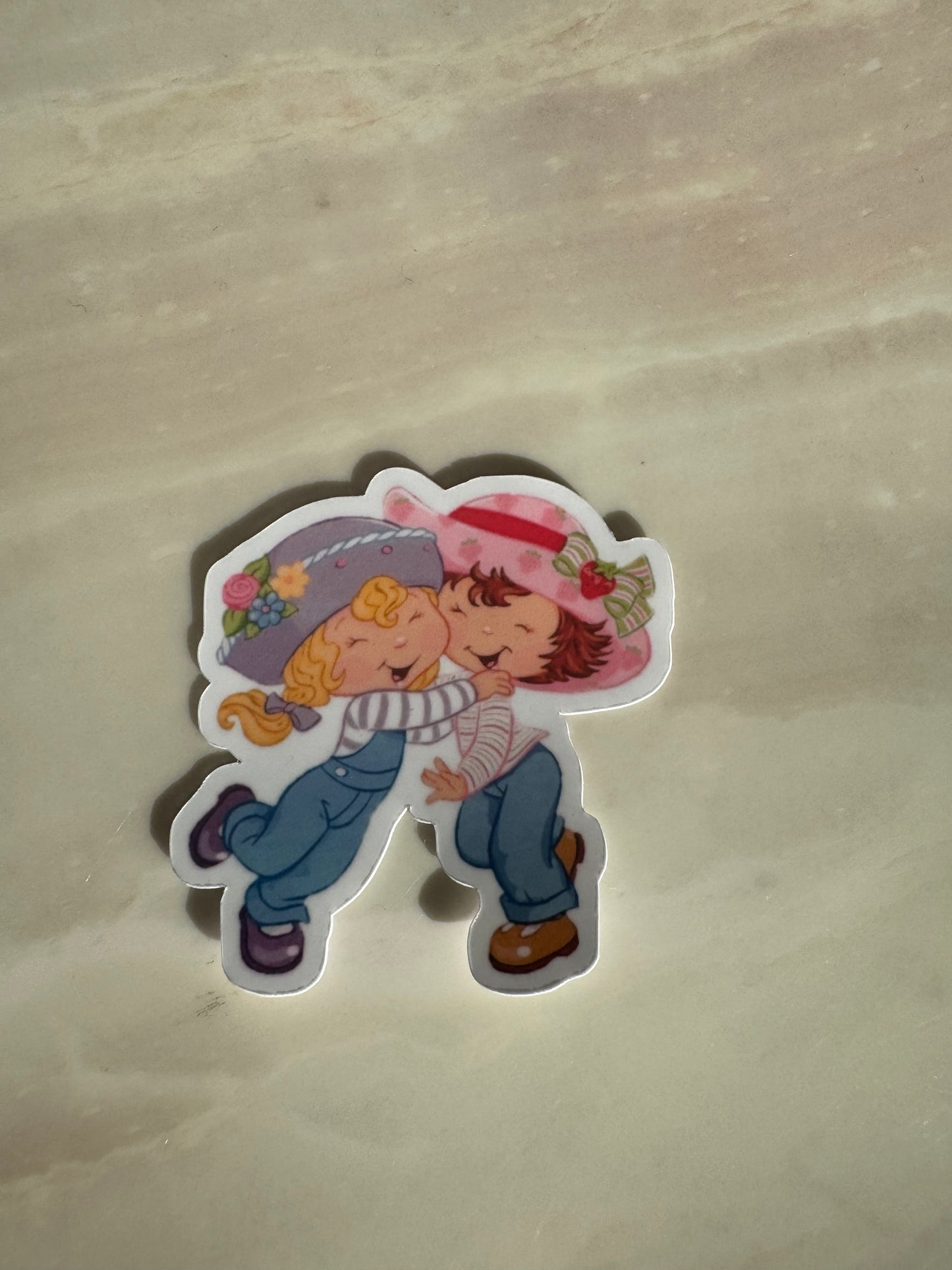 STRAWBERRY S + ANGEL CAKE - STICKER WATERPROOF ( A PRUEBA DE AGUA)