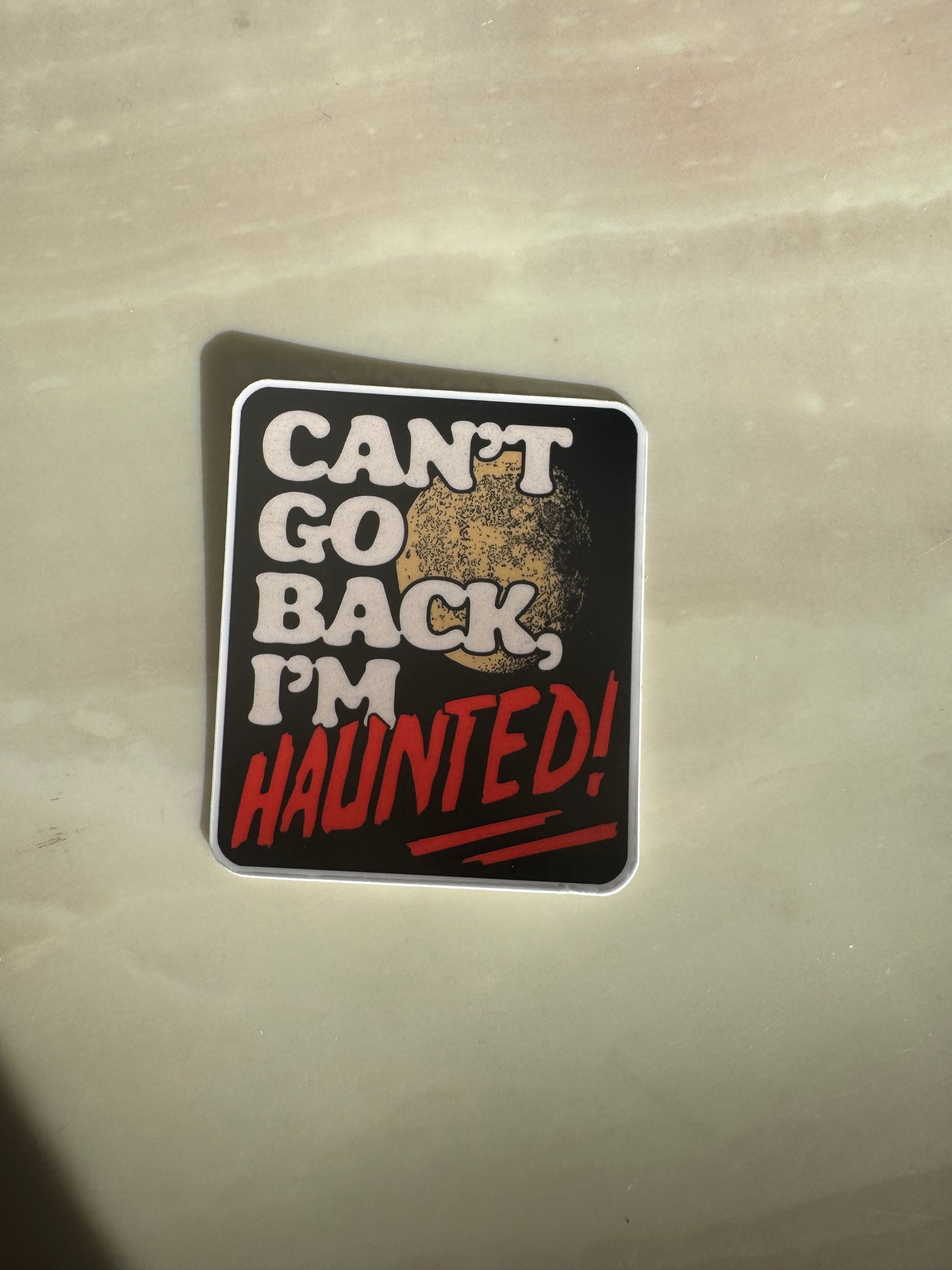 HAUNTED - STICKER WATERPROOF ( A PRUEBA DE AGUA)