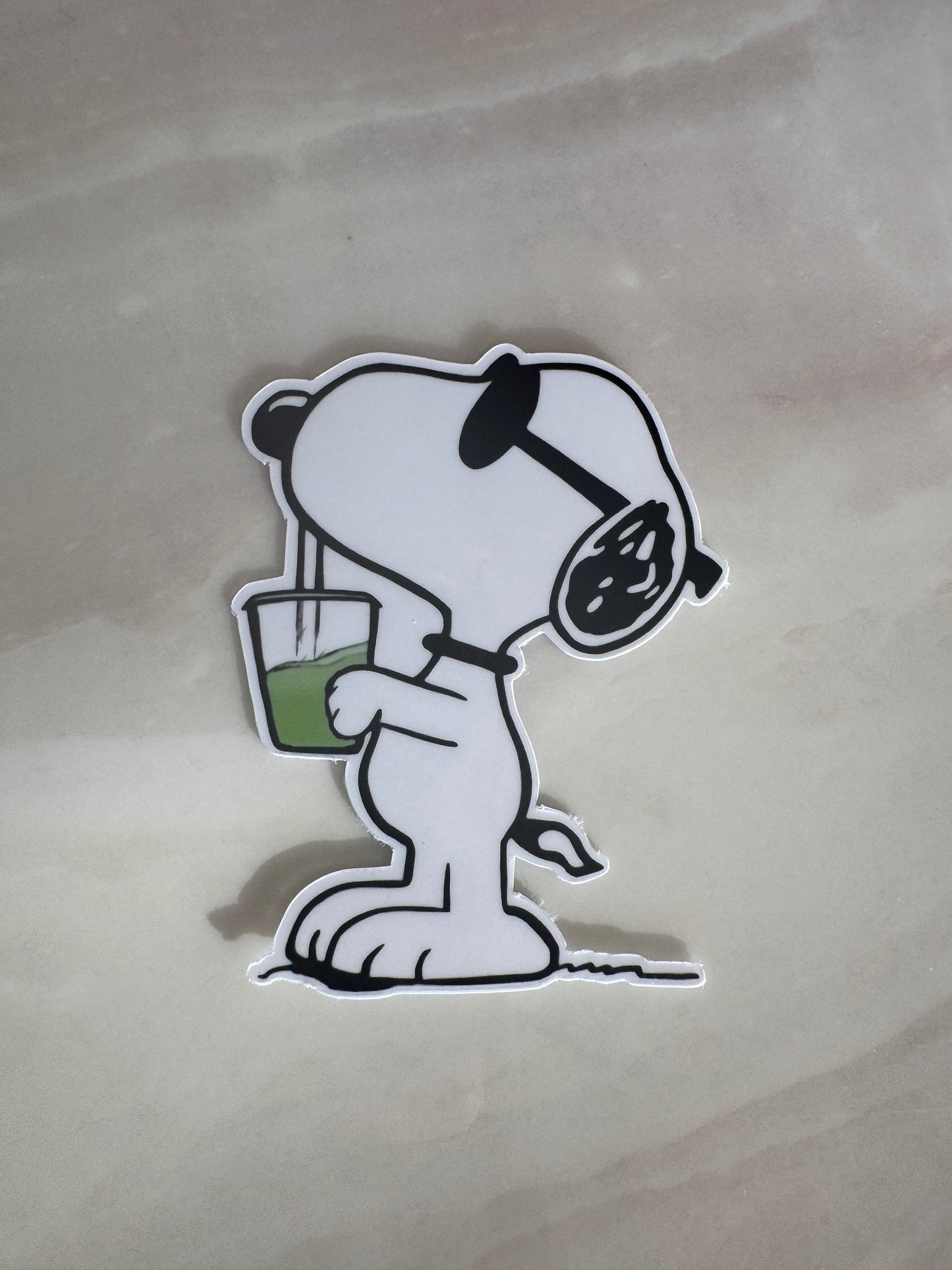 SIPPIN´ MATCHA PUPPY - STICKER WATERPROOF ( A PRUEBA DE AGUA)