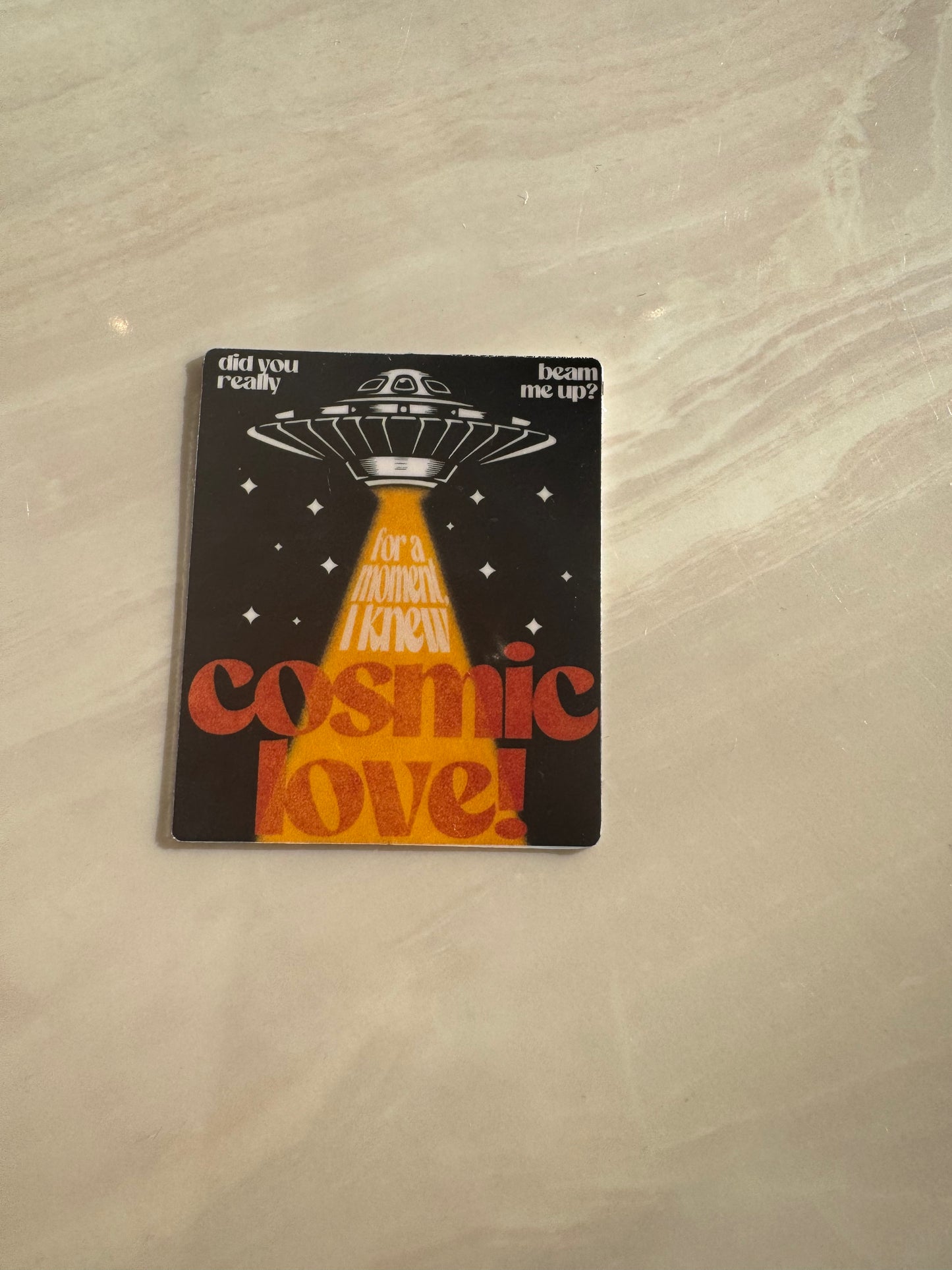 COSMIC LOVE - STICKER WATERPROOF ( A PRUEBA DE AGUA)