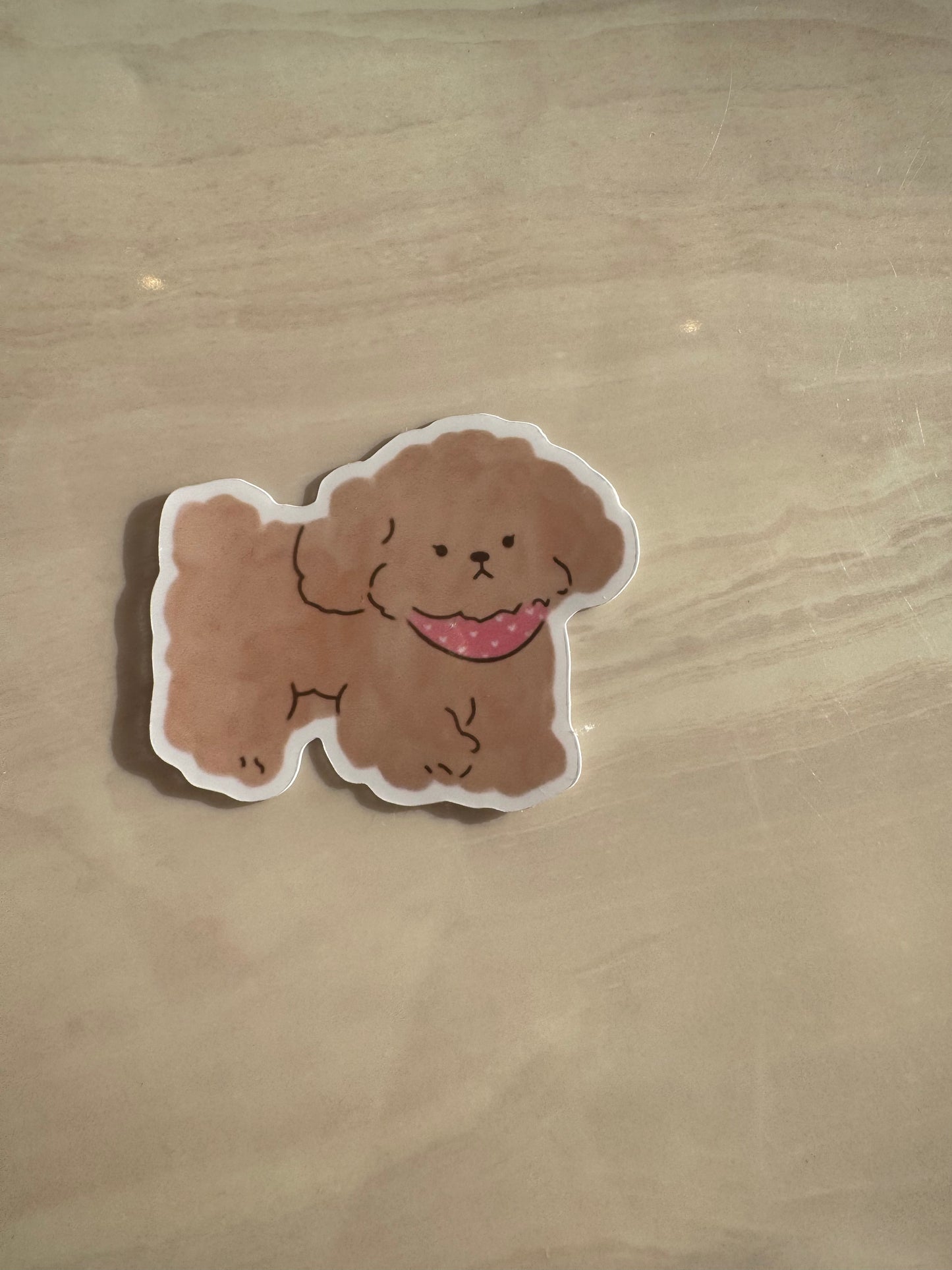 FLUFFY PUPPY - STICKER WATERPROOF ( A PRUEBA DE AGUA)