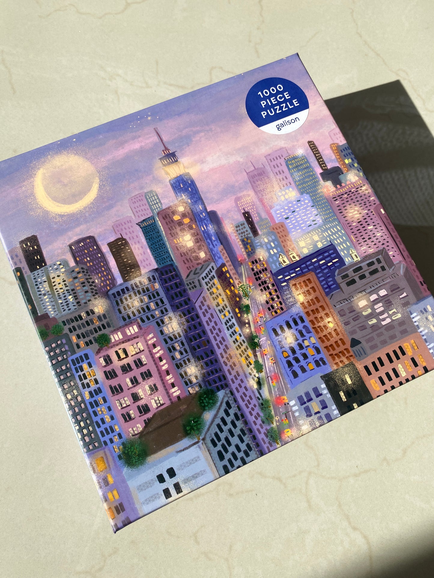 City Lights 1000 Piece Puzzle in a Square Box