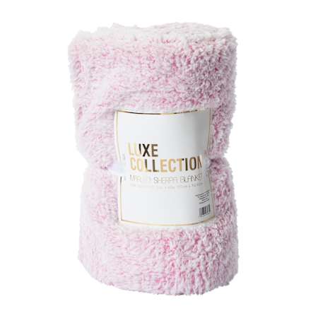PRE-ORDEN- Marled Sherpa Blanket 50in x 60in TARDA DE 2-4 SEMANAS EN LLEGAR
