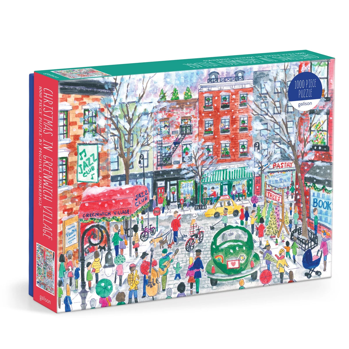 Michael Storrings Christmas in Greenwich Village 1000 Piece Puzzle