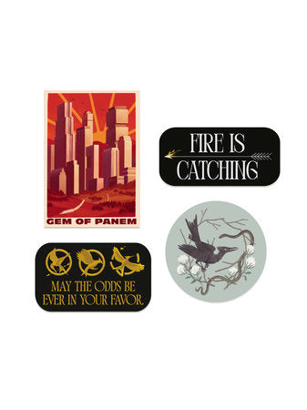 PRE-VENTA- The Hunger Games: Assorted Stickers - Sticker Set of 4 TARDA DE 2-5 SEMANAS EN LLEGAR