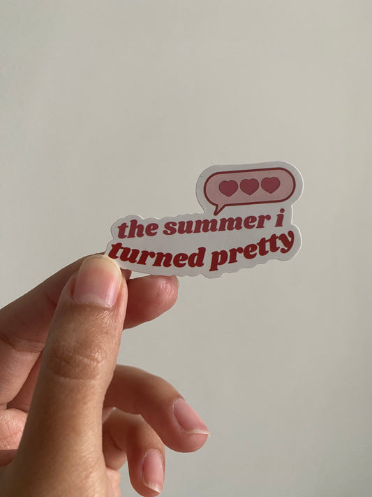 Sticker The Summer I Turned Pretty