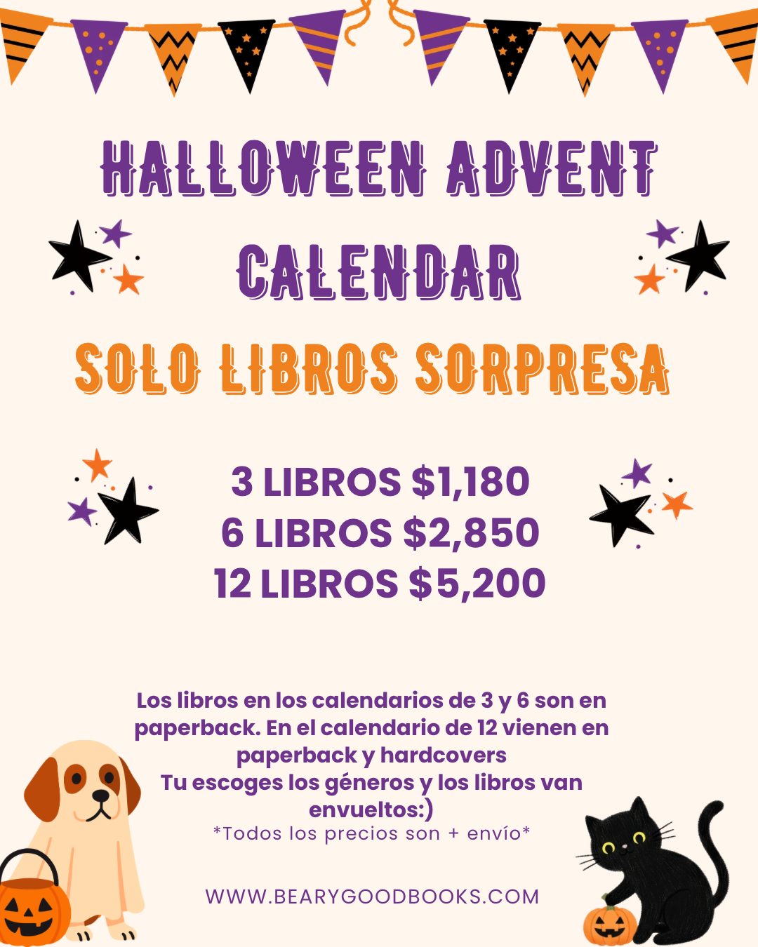 SPOOKY ADVENT CALENDAR SOLO LIBROS SORPRESA