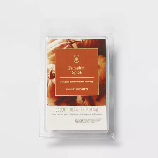 PRE-ORDEN- 6ct Pumpkin Spice Wax Melts 2.5oz TARDA DE 2-4 SEMANAS EN LLEGAR
