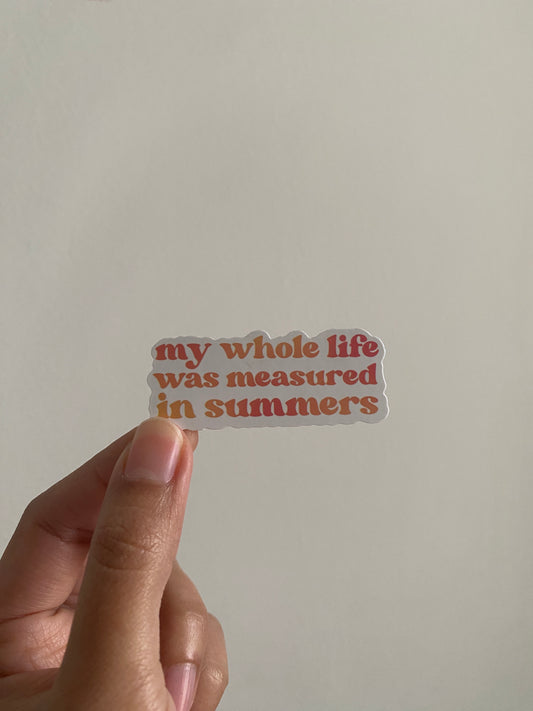 Sticker The Summer I Turned Pretty