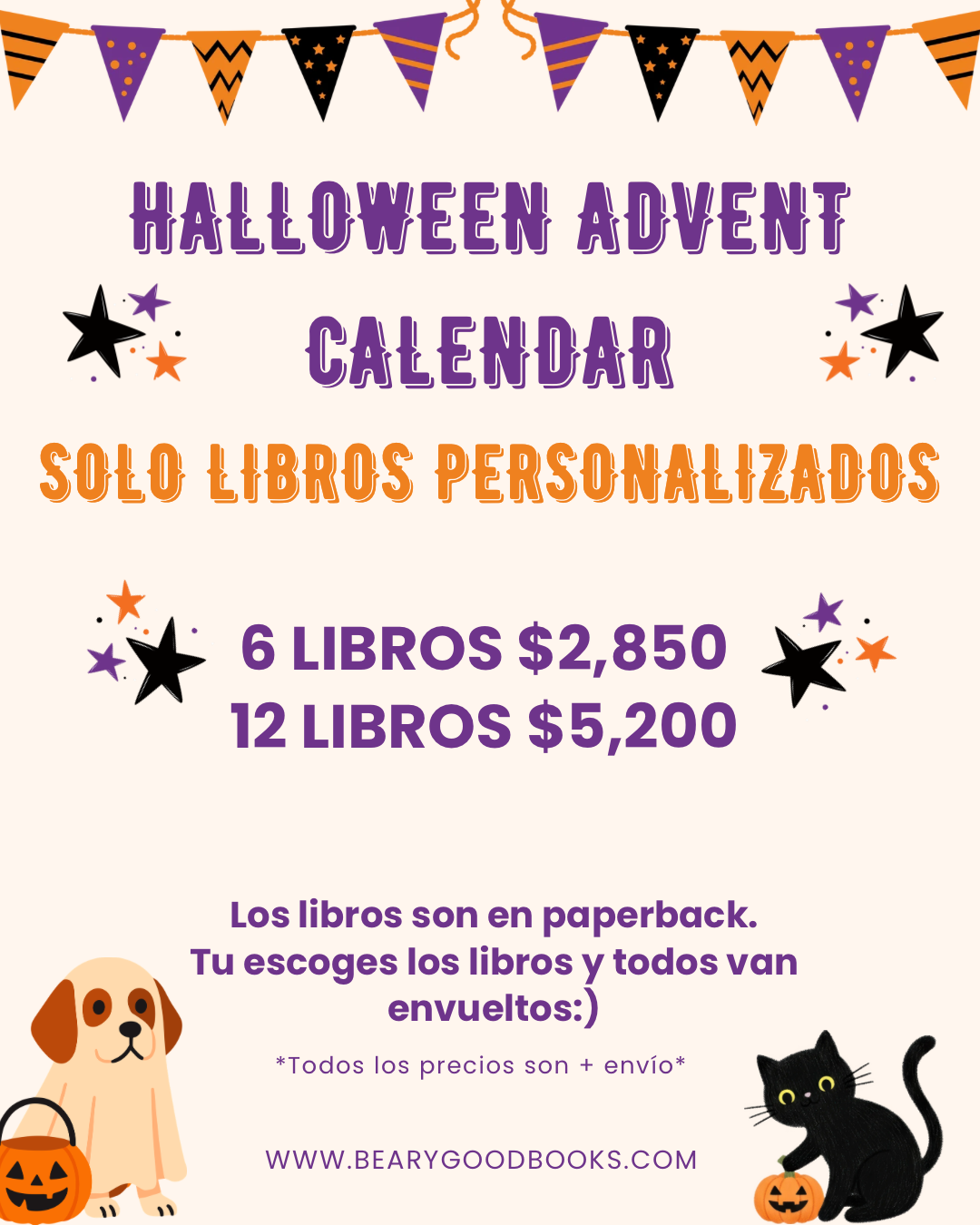 SPOOKY ADVENT CALENDAR SOLO LIBROS PERSONALIZADOS