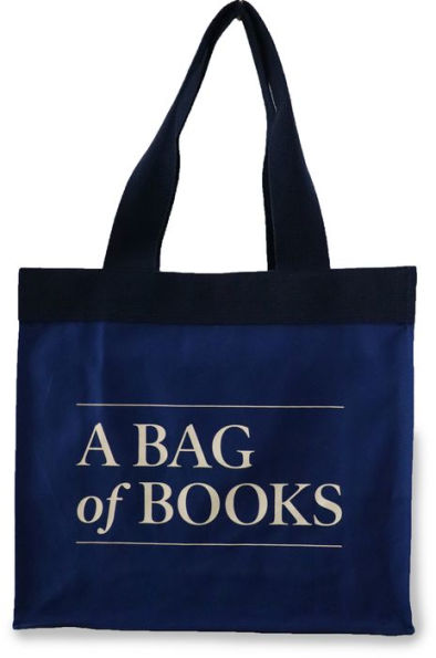 PRE-ORDEN- A Bag of Books Tote, 100% Cotton Blue Canvas TARDA DE 2-4 SEMANAS EN LLEGAR