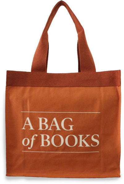 PRE-ORDEN- A Bag of Books Tote, 100% Cotton Rust Canvas TARDA DE 2-4 SEMANAS EN LLEGAR