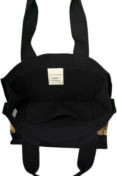 PRE-ORDEN- Black Ampersand Membership Tote, 100% Cotton TARDA DE 2-4 SEMANAS EN LLEGAR