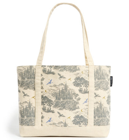 PRE-ORDEN- Basgiath Toile Large Zippered Market Tote Bag- TARDA DE 2-5 SEMANAS EN LLEGAR