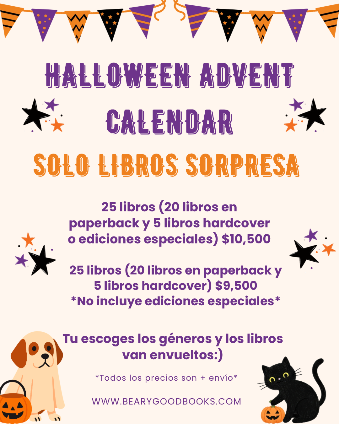SPOOKY ADVENT CALENDAR SOLO LIBROS SORPRESA