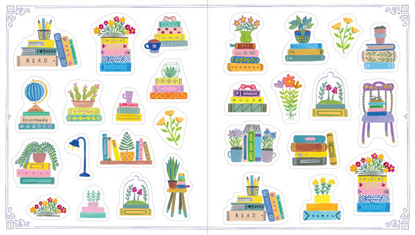 PRE-ORDEN- A Book Lover's Sticker Book by Workman Publishing, Christina Chun (Illustrator) TARDA DE 2-5 SMANAS EN LLEGAR