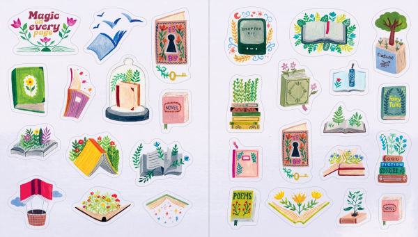 PRE-ORDEN- A Book Lover's Sticker Book by Workman Publishing, Christina Chun (Illustrator) TARDA DE 2-5 SMANAS EN LLEGAR