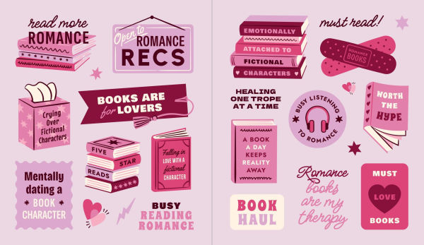 PRE-ORDEN- A Romance Reader's Sticker Book by Workman Publishing, Shelby Warwood (Illustrator) TARDA DE 2-5 SEMANAS EN LLEGAR A PARTIR DEL 5 DE MAYO