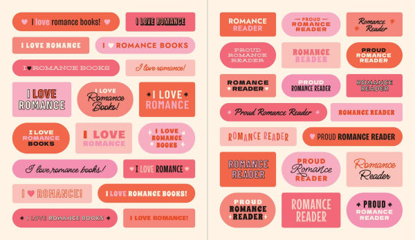PRE-ORDEN- A Romance Reader's Sticker Book by Workman Publishing, Shelby Warwood (Illustrator) TARDA DE 2-5 SEMANAS EN LLEGAR A PARTIR DEL 5 DE MAYO