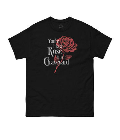 PRE-ORDEN- Alchemised: Rose in a Graveyard Unisex T-Shirt TARDA DE 2-5 SEMANAS EN LLEGAR A PARTIR DEL 16 DE SEPTIEMBRE