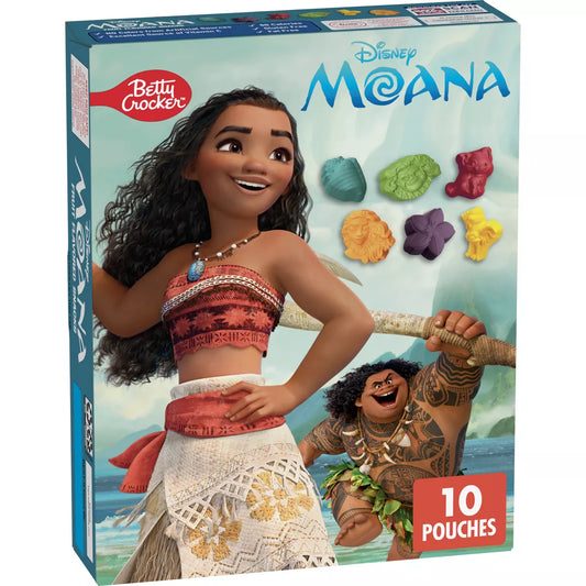 PRE-ORDEN- Betty Crocker Moana Fruit Snacks - 8oz/10ct TARDA DE 2-4 SEMANAS EN LLEGAR