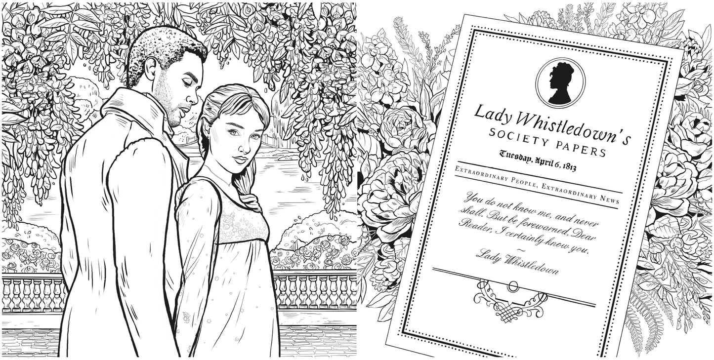 PRE-ORDEN- Bridgerton: The Official Coloring Book TARDA DE 2 A 5 SEMANAS EN LLEGAR