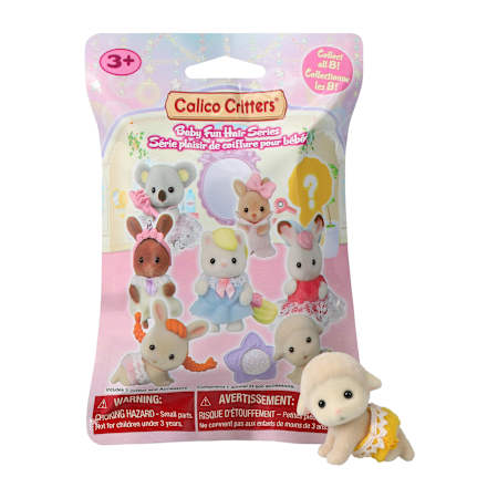 PRE-ORDEN- Calico Critters® Baby Fun Hair Series Blind Bag Toy (Styles May Vary) TARDA DE 2-4 SEMANAS EN LLEGAR