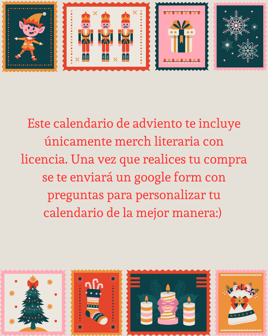 PRE-ORDEN- Only Book Licensed Merch Advent Calendar SE ENVÍAN A PRINCIPIOS DE DICIEMBRE