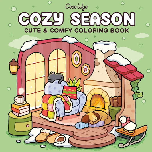 Cozy Season: Coloring Book for Adults and Kids By Coco Wyo
