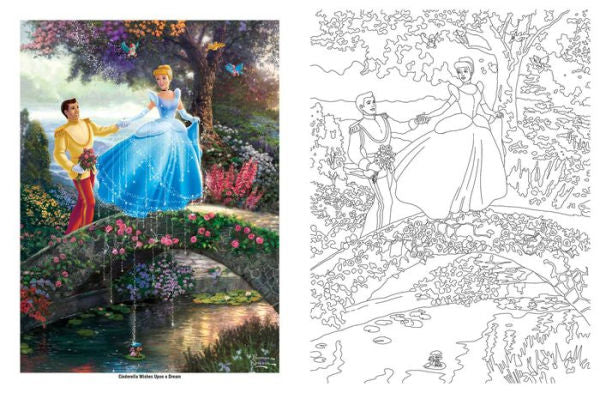 Disney Dreams Collection Thomas Kinkade Studios Coloring Book by Thomas Kinkade, Thomas Kinkade Studios