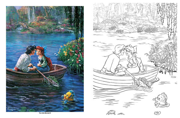 Disney Dreams Collection Thomas Kinkade Studios Coloring Book by Thomas Kinkade, Thomas Kinkade Studios