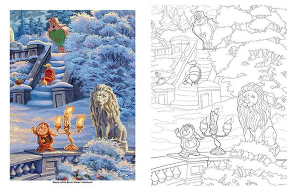 Disney Dreams Collection Thomas Kinkade Studios Disney Princess Coloring Book by Thomas Kinkade