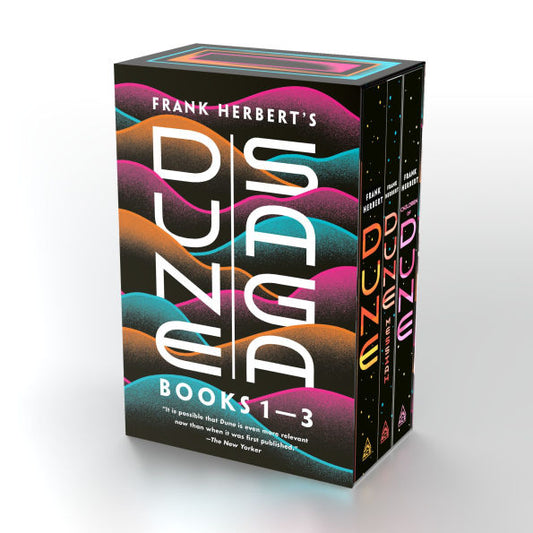 PRE-ORDEN- Frank Herbert's Dune Saga 3-Book Boxed Set: Dune, Dune Messiah, and Children of Dune by Frank Herbert TARDA DE 2-5 SEMANAS EN LLEGAR